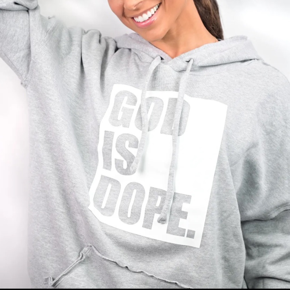 GOD IS DOPE Raw Seam Hoodie-Unisex